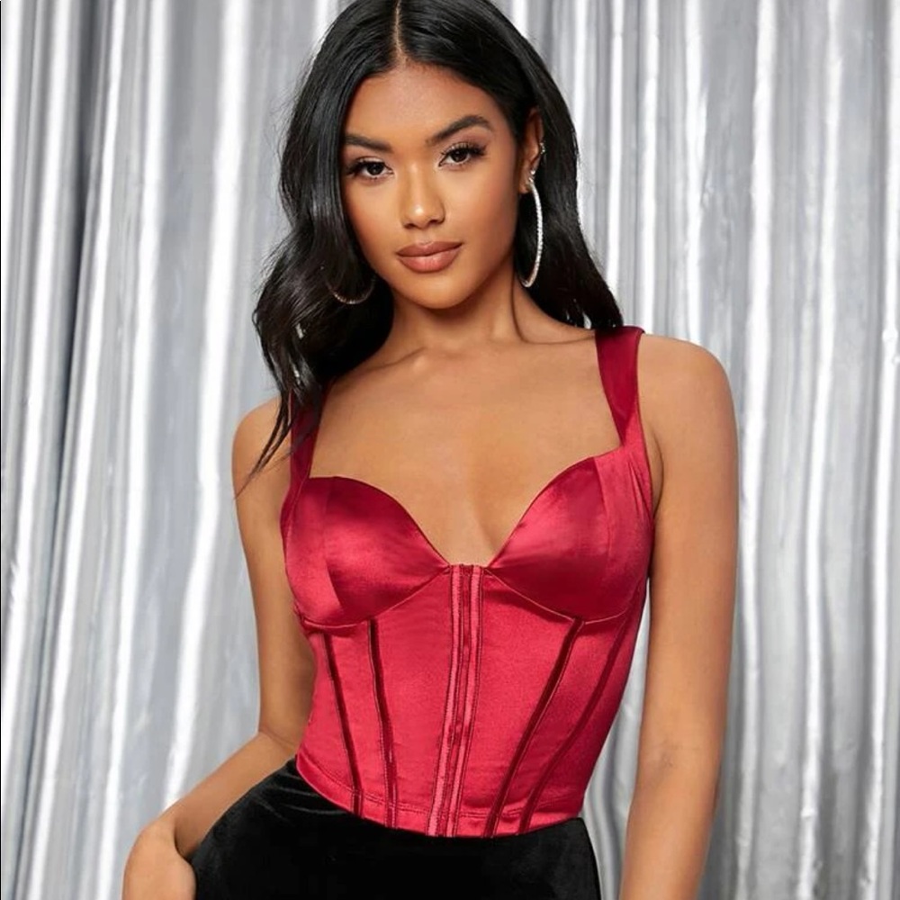Silk Corset Style Top